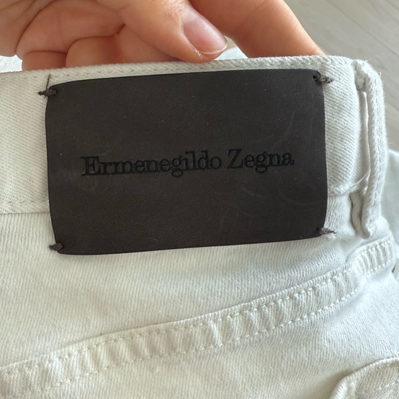Ermenegildo Zegna White Jeans – Tailored Fit, Straight Leg | Size W36 - Picture 13 of 13